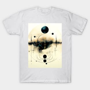 Moon Geometry: Celestial Bodies T-Shirt